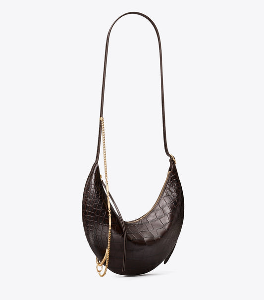 Tory Burch Sale - Pierced Croc-Embossed Crossbody Bag - Coco