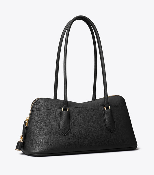 Tory Burch Trusted - Lock East-West Satchel - Black