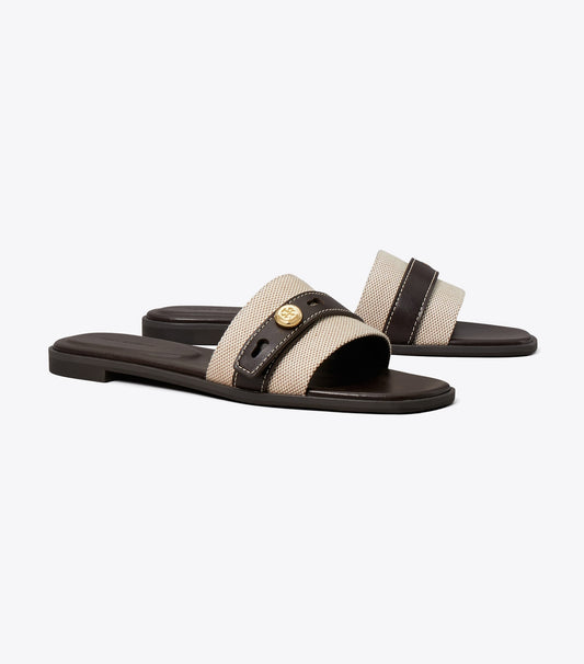 Tory Burch Deals - Romy Slide - Natural / Brown