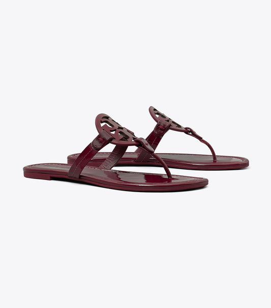 Tory Burch Smart Buy - Miller Patent Sandal - Dark Raspberry