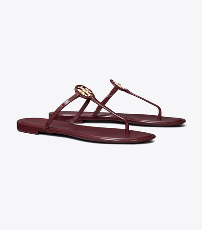 Tory Burch Sale - Mini Miller Jelly Sandal - Dark Raspberry / Gold