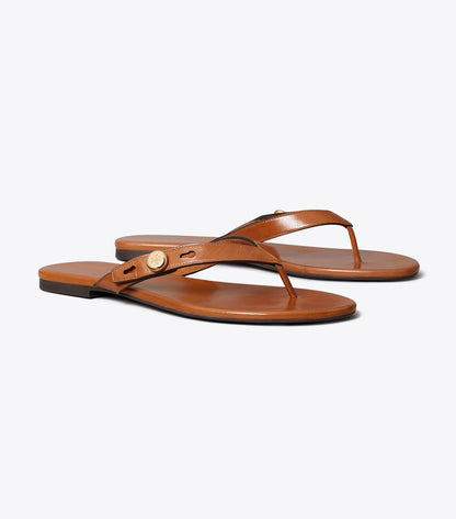Tory Burch Trusted - Romy Flip-Flop - Classic Cuoio