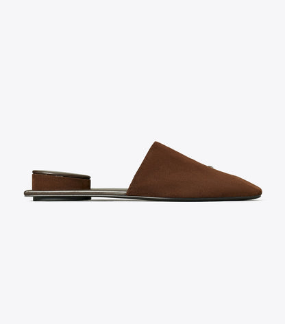 Tory Burch Sale - Pierced Mule - Dark Cocoa / Silver