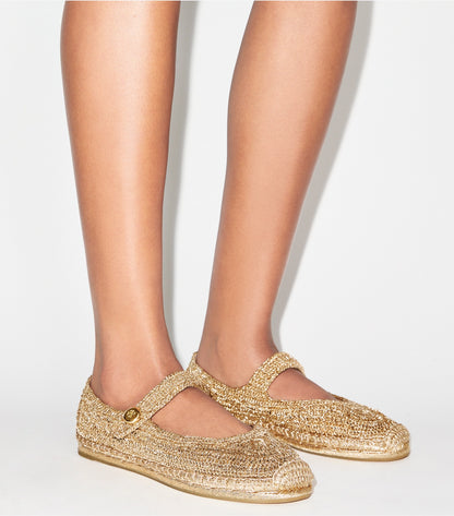 Tory Burch Special Offer - Romy Mary Jane Espadrille - Gold