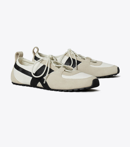 Tory Burch Trending - Hank Ballet Sneaker - Cream / Perfect Black / Cream