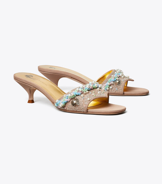 Tory Burch Best Seller - Beaded Heel Mule - Bronze Sun