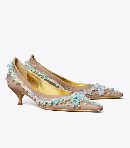 Tory Burch Deals - Beaded Pump - Bronze Sun