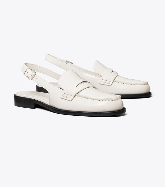 Tory Burch Sale - Classic Penny Slingback - Tresor White