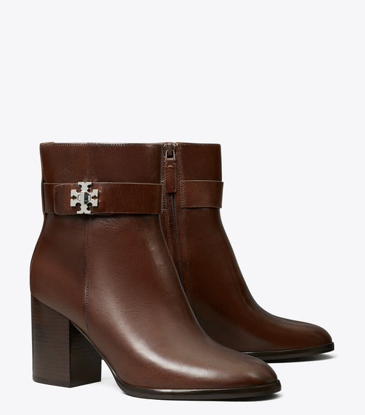 Tory Burch Best Price - Turnlock Heeled Ankle Boot - Coffee