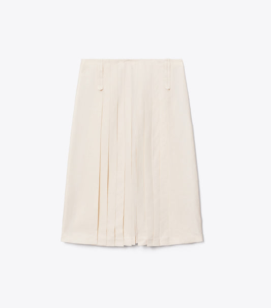 Tory Burch Exclusive - Pleated Skirt - Cream