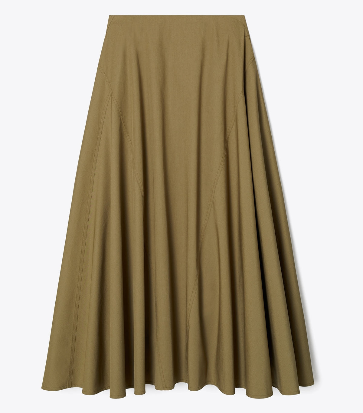 Tory Burch Value - Cotton Poplin Skirt - Olive