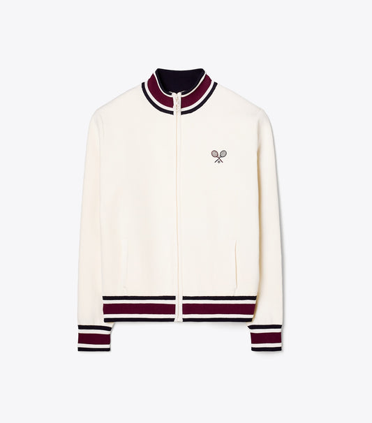 Tory Burch New - Tech Knit Tennis Jacket - Snow White