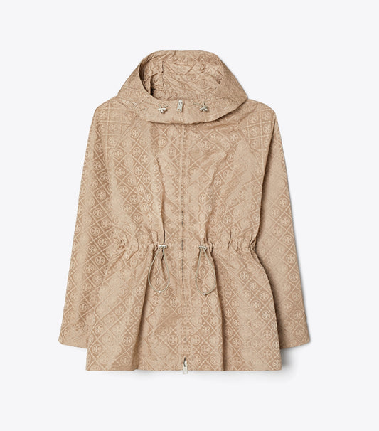 Tory Burch Hot Sale - T Monogram Jacquard Cinched Jacket - Beige T Monogram