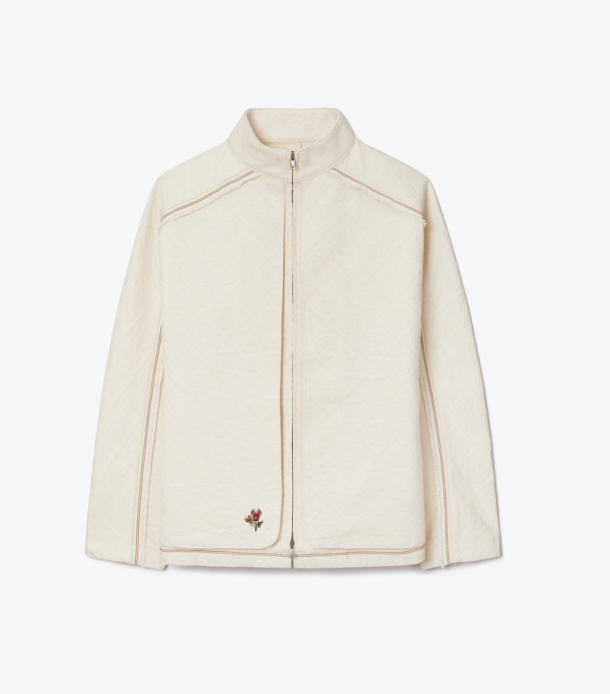 Tory Burch Everyday - Denim Jacket - White/Ivory T Monogram