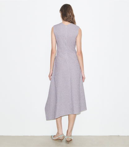 Tory Burch Hot Sale - Asymmetric Cotton Wrap Dress - White / Pink