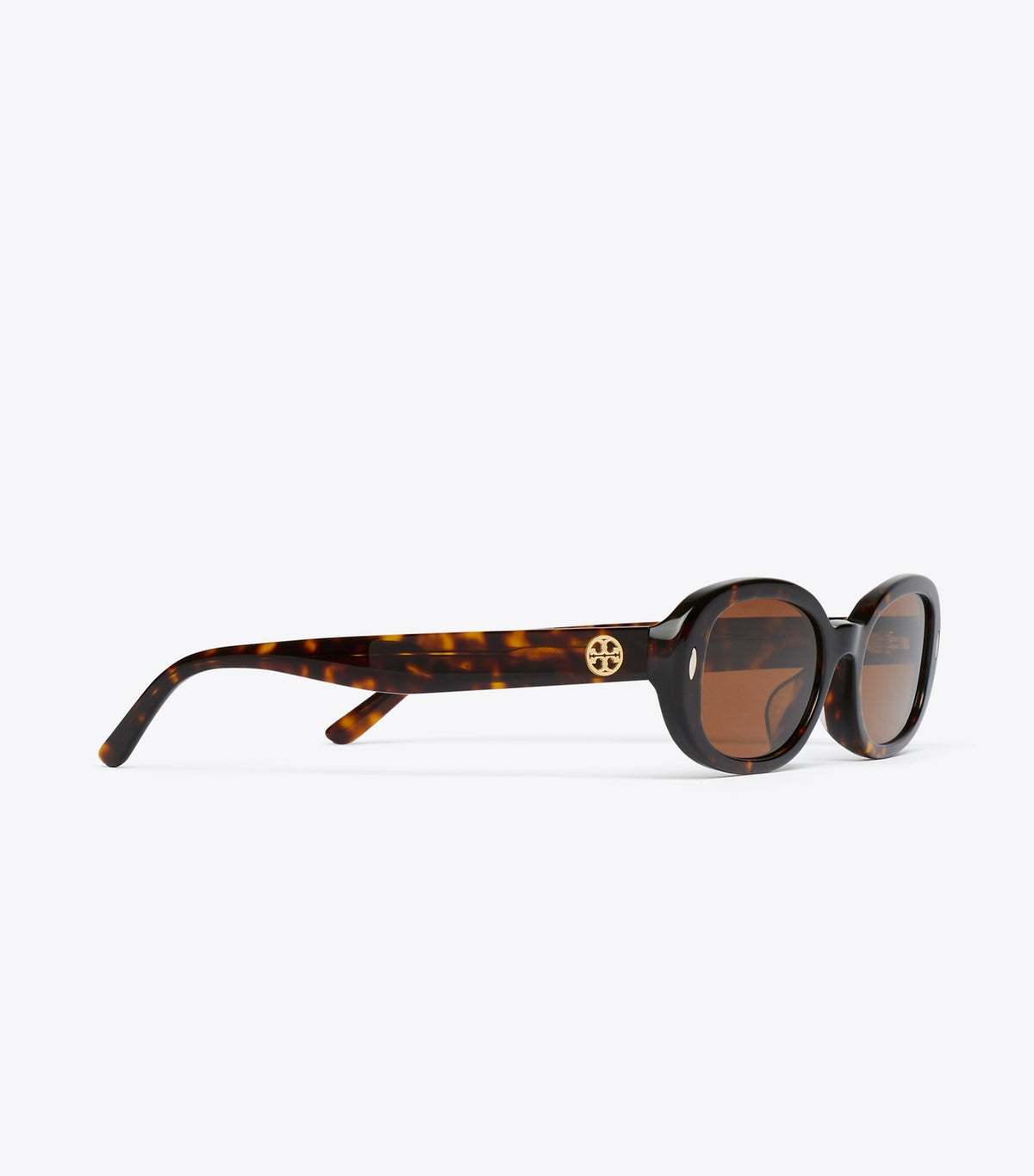 Tory Burch Great Value - Miller Oval Sunglasses - Dark Tortoise/Dark Brown