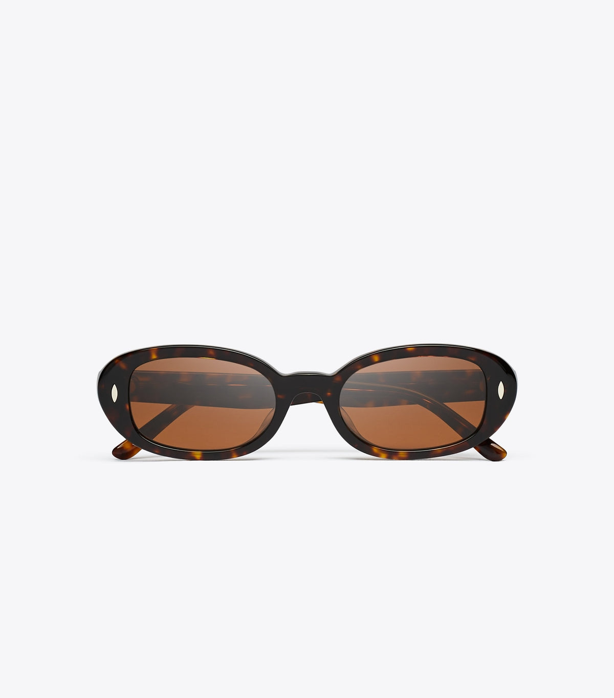 Tory Burch Great Value - Miller Oval Sunglasses - Dark Tortoise/Dark Brown