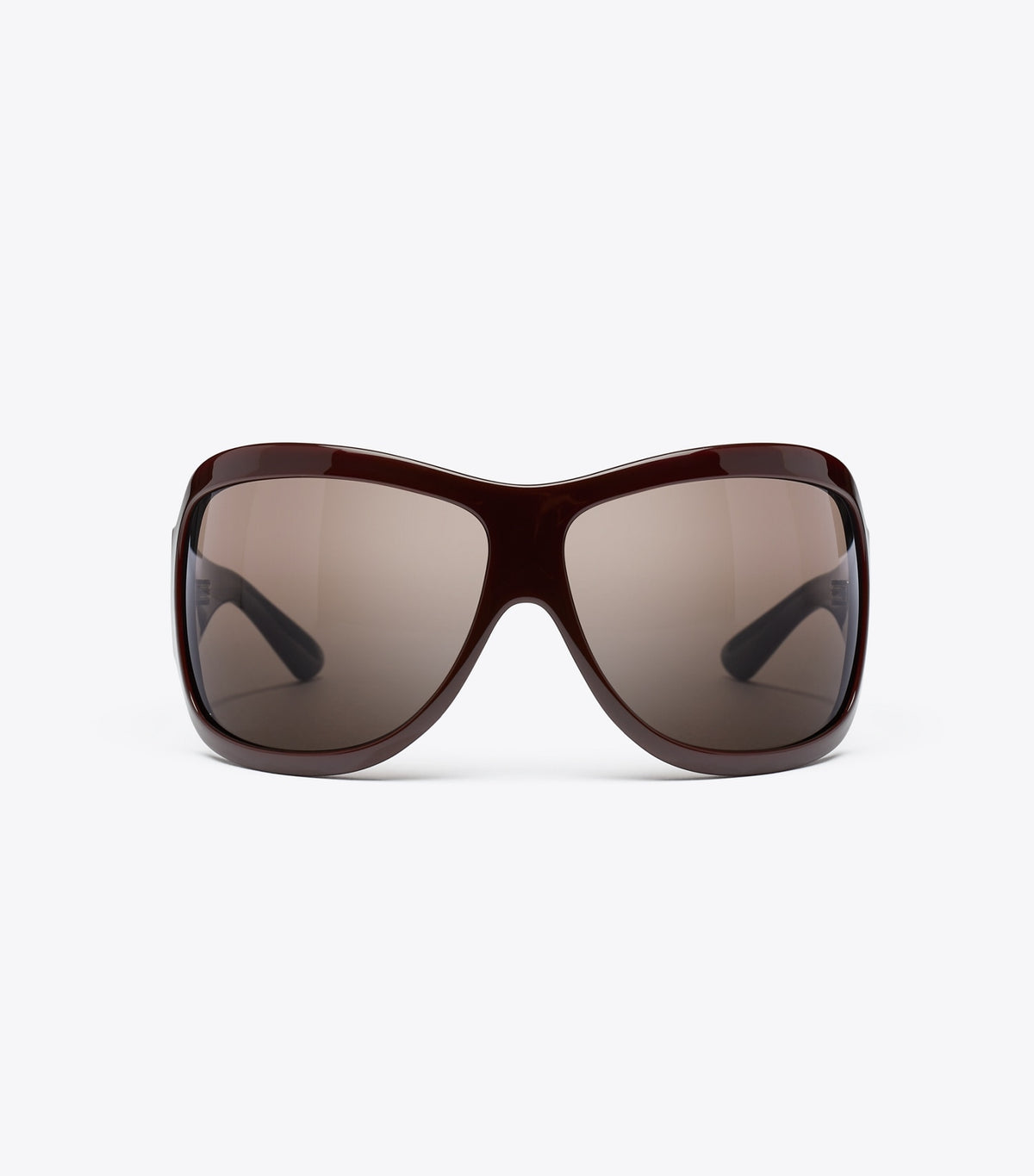Tory Burch Popular - Runway Wrap Sunglasses - Red/Brown/Brown