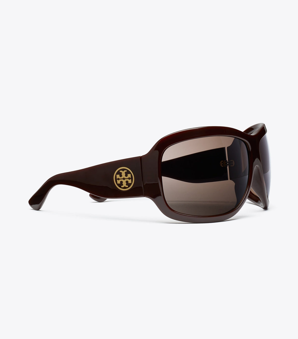 Tory Burch Popular - Runway Wrap Sunglasses - Red/Brown/Brown