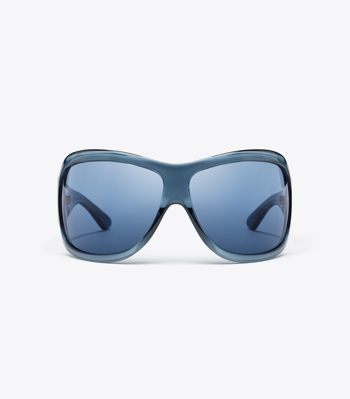 Tory Burch Great Value - Runway Wrap Sunglasses - Transparent Navy/Dark Blue
