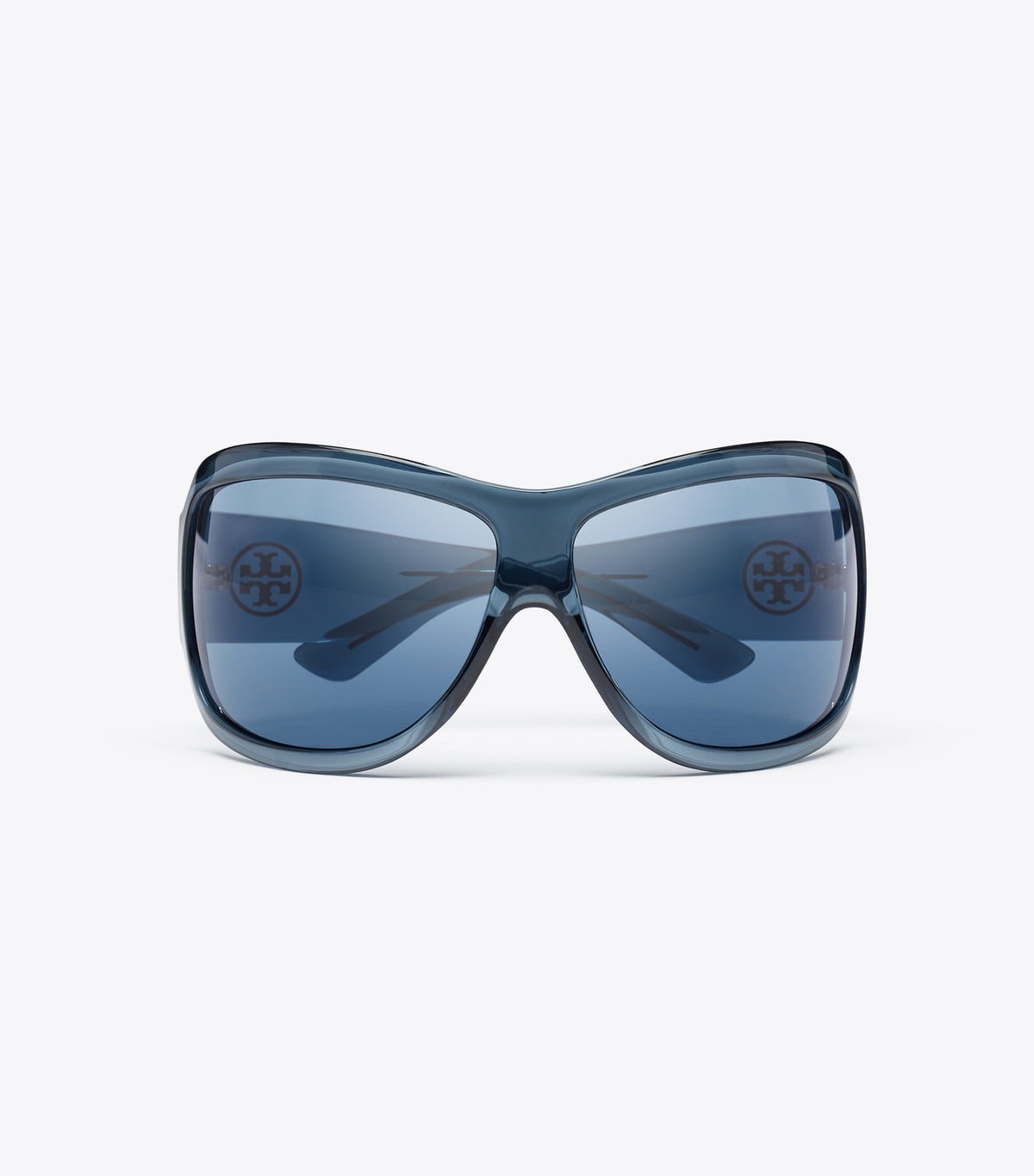Tory Burch Great Value - Runway Wrap Sunglasses - Transparent Navy/Dark Blue