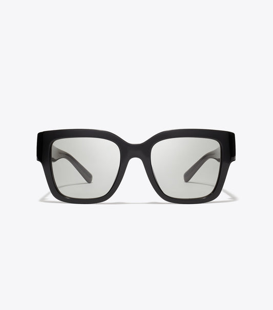 Tory Burch Hot Sale - Miller Square Sunglasses - Black/Gray Gradient