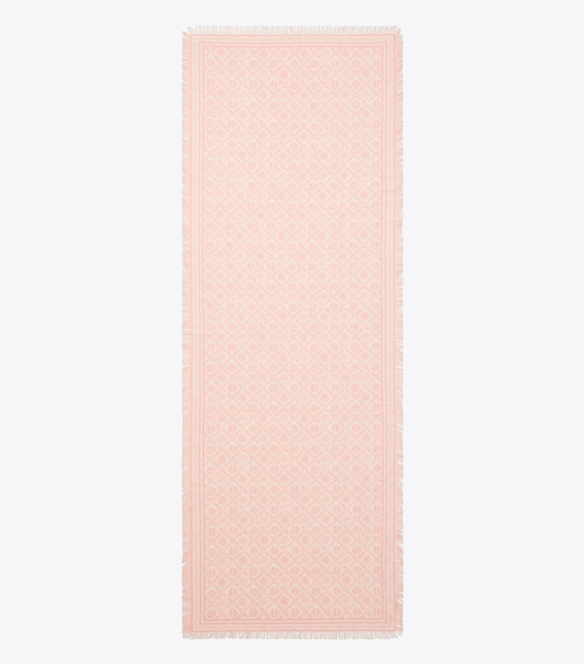 Tory Burch Popular - T Monogram Floral Oblong Scarf - Pink T Monogram