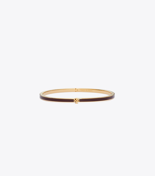Tory Burch Latest - Icon Thin Enamel Bracelet - Tory Gold / Burgundy