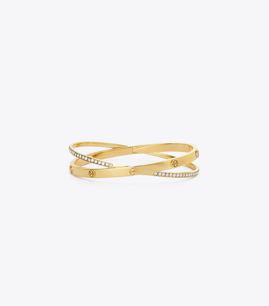 Tory Burch Recommended - Icon Pavé Double Bracelet - Tory Gold / Crystal