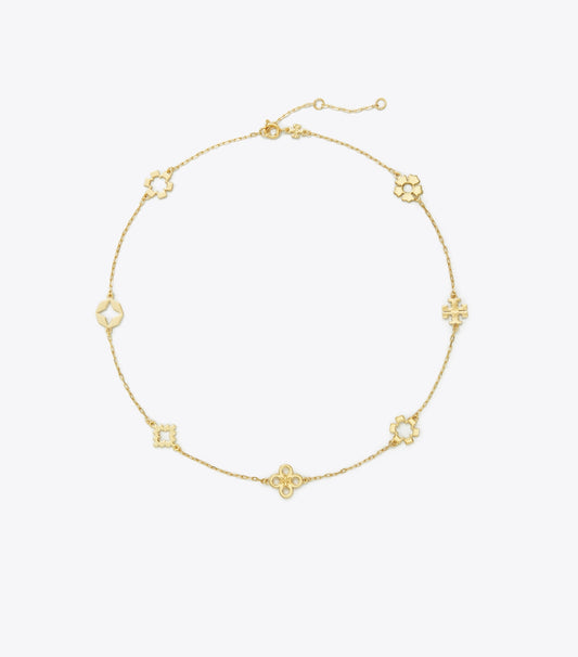 Tory Burch Customer Favorite - Forget Me Not Necklace - Tory Gold