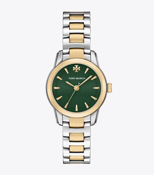 Tory Burch Exclusive - Small Miller Watch - Green/Two-Tone