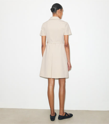 Tory Burch Great Value - Short-Sleeve Pleated Golf Dress - Stone