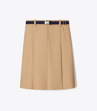Tory Burch Deals - Pleated Nylon Skirt - Khaki
