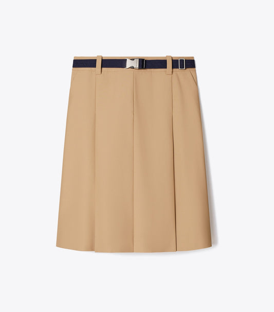 Tory Burch Deals - Pleated Nylon Skirt - Khaki