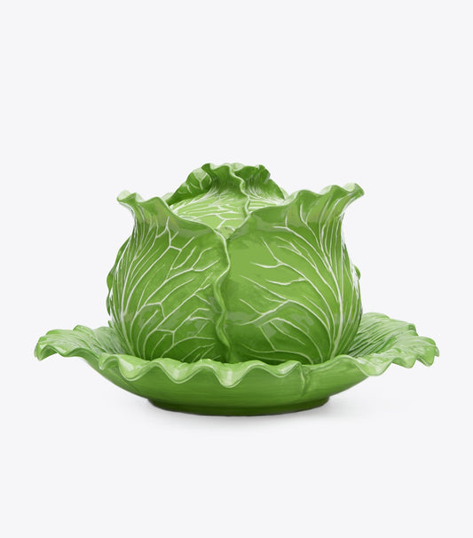 Tory Burch Popular - Lettuce Ware Covered Tureen - Green