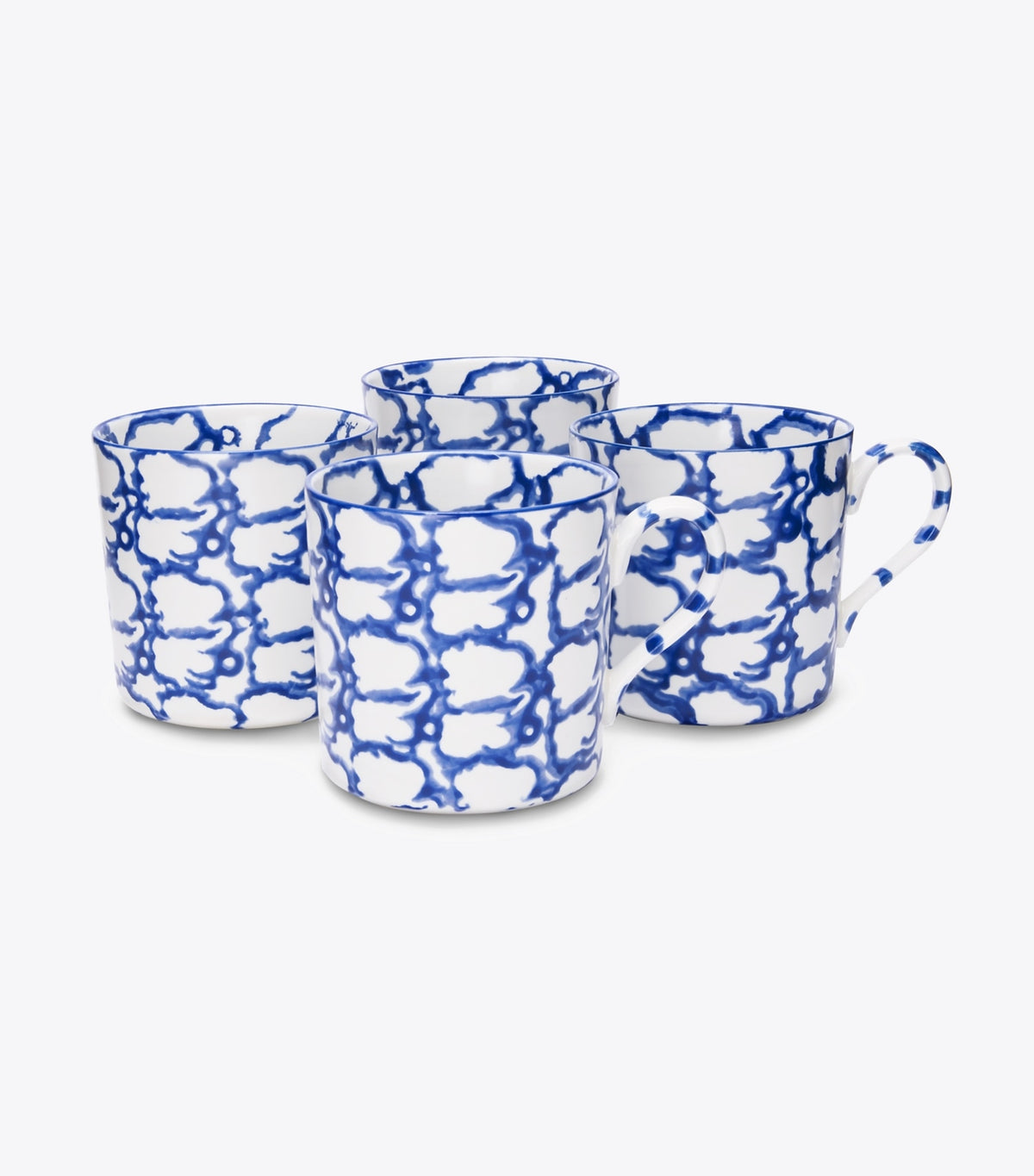 Tory Burch Top Pick - Spongeware Mug, Set of 4 - Smoke Ring