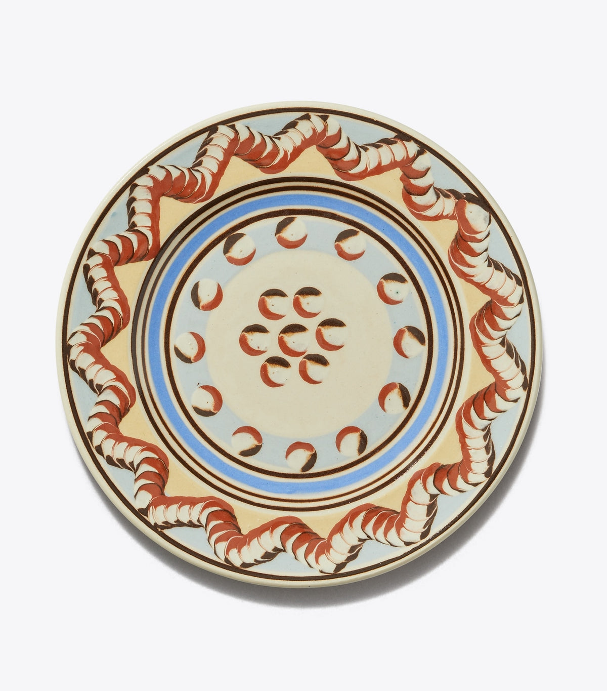 Tory Burch Exclusive - Mochaware Salad Plate, Set of 4 - Brown / Blue