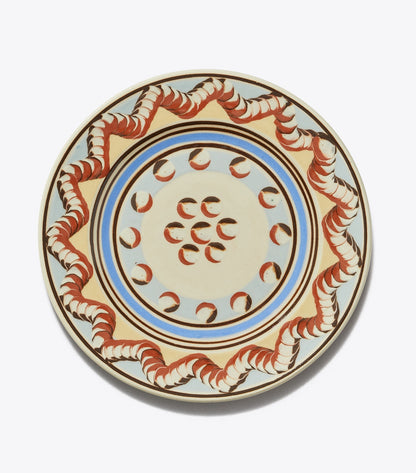 Tory Burch Exclusive - Mochaware Salad Plate, Set of 4 - Brown / Blue