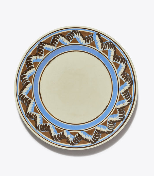 Tory Burch Latest - Mochaware Dinner Plate, Set of 2 - Brown / Blue