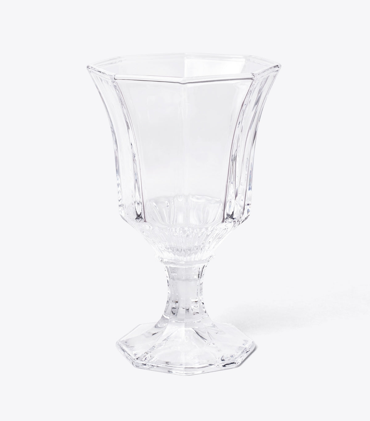 Tory Burch Signature - Pressed-Glass Wine Glass, Set of 4 - Clear