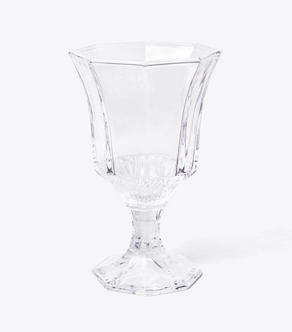 Tory Burch Signature - Pressed-Glass Wine Glass, Set of 4 - Clear