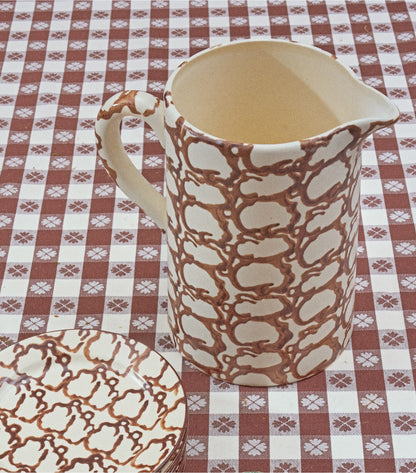 Tory Burch Recommended - Spongeware Pitcher - Brown/Smoke Ring
