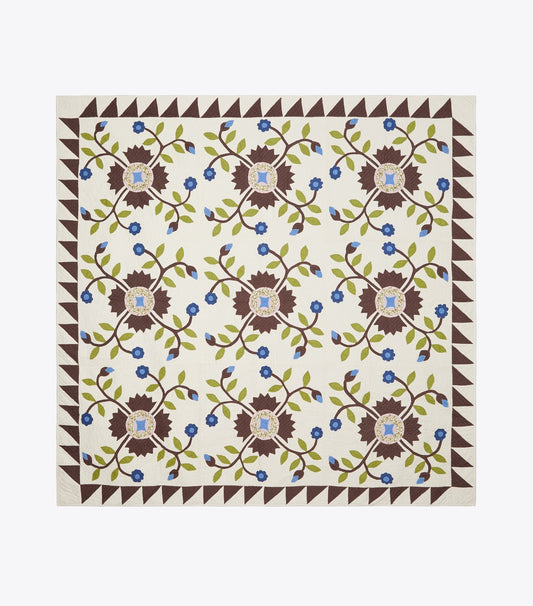 Tory Burch Deals - King’s Leap Quilt - Chocolate