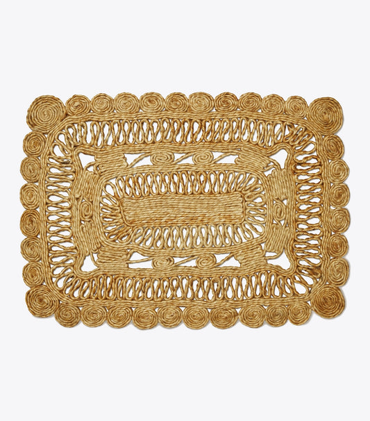 Tory Burch Quality - Rectangle Jute Placemat, Set of 4 - Natural