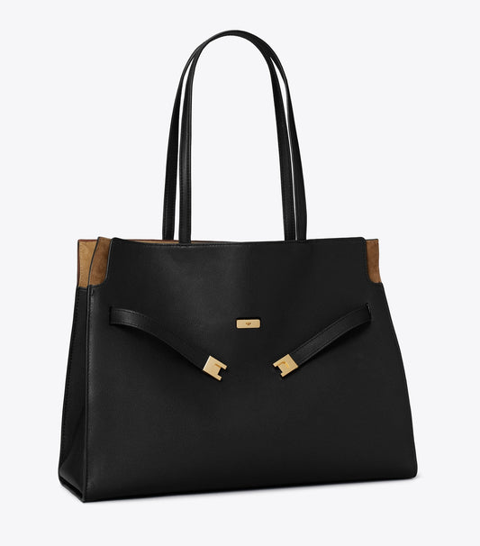 Tory Burch Hot Sale - Lee Radziwill Tote - Black
