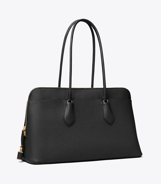 Tory Burch Premium - Lock Satchel - Black