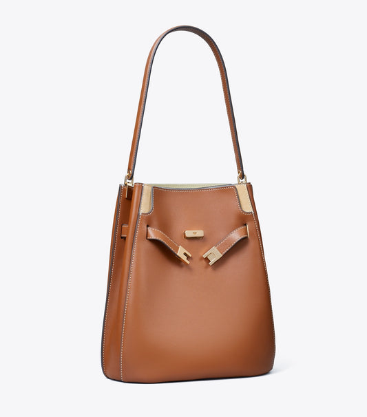 Tory Burch New - Lee Radziwill Bucket Bag - Aged Tan
