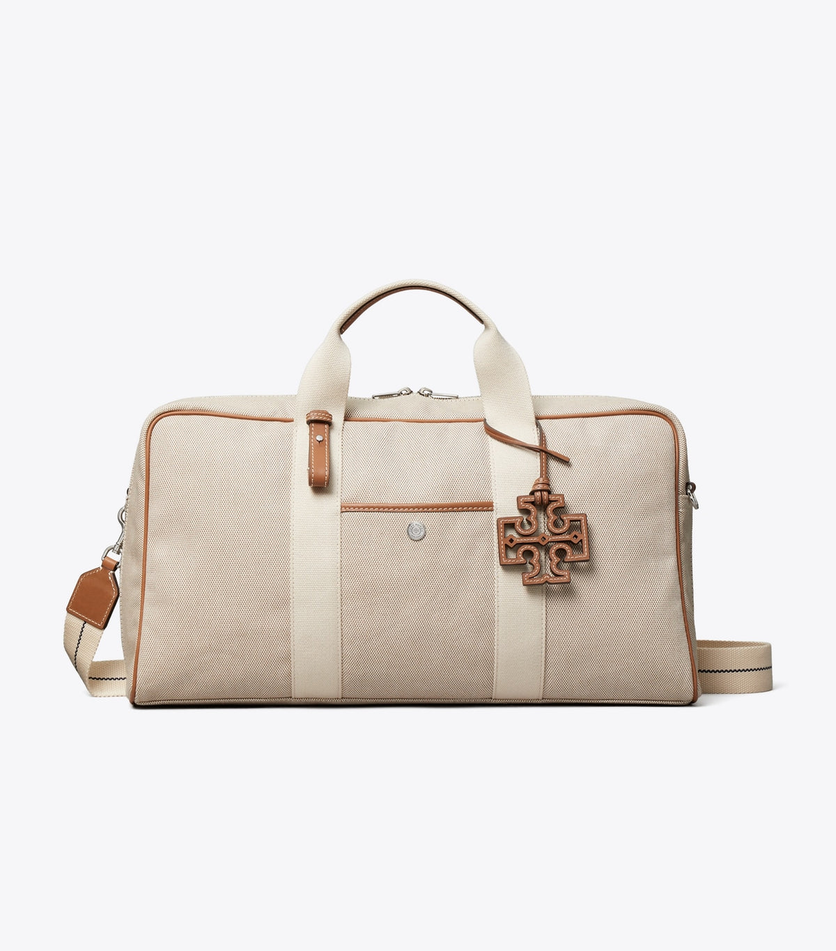 Tory Burch Trending - Two-Tone Canvas Pickleball Tote - Natural / Brown
