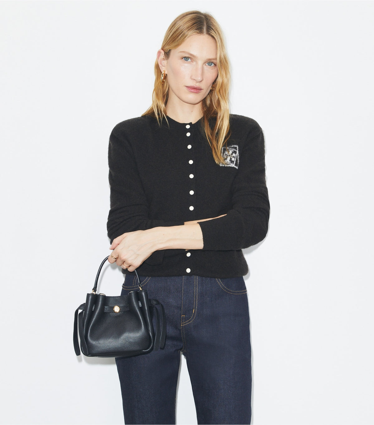 Tory Burch Everyday - Mini Romy Bucket Bag - Black