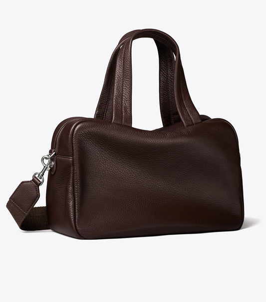 Tory Burch Popular - Leather Satchel - Cocoa